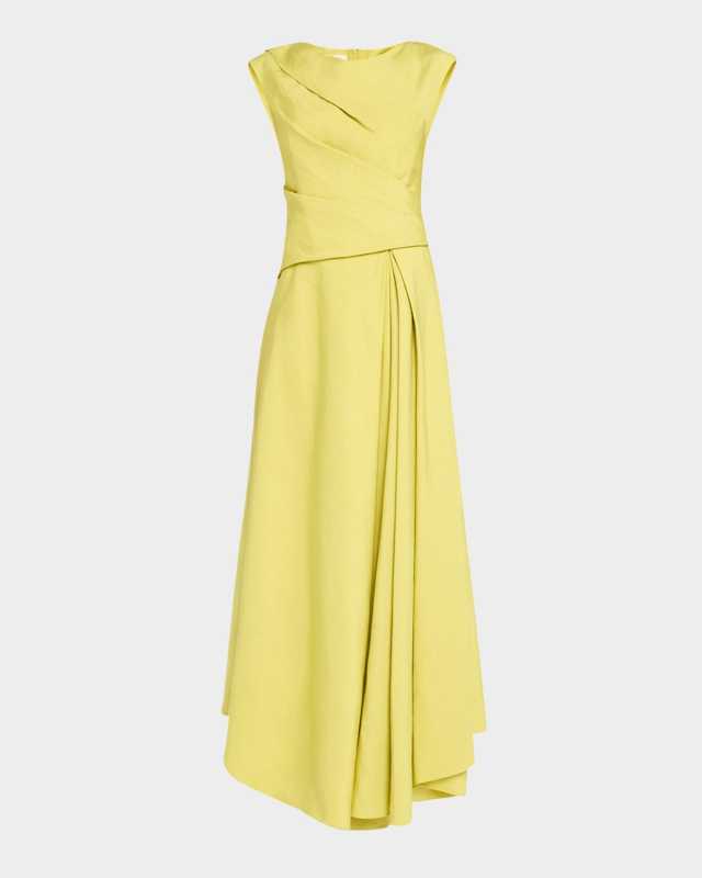 Drape-Front Asymmetric Dress